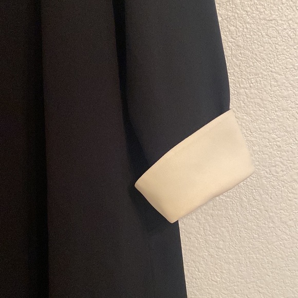 Evan Picone Collared Vintage Black and White Dress - Picture 4 of 5
